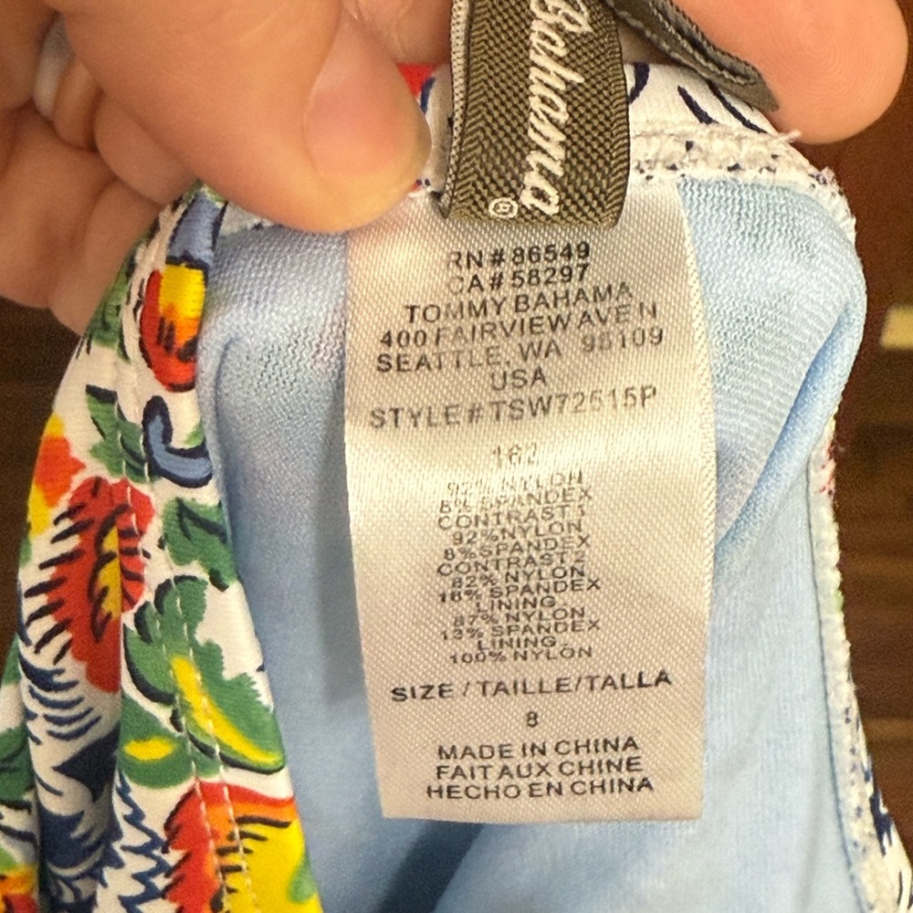 Tommy Bahama Floral Halter One-Piece Swimsuit - Picture 8 of 8